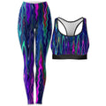 Cosmic Vibrations Rave Bra and Leggings Combo