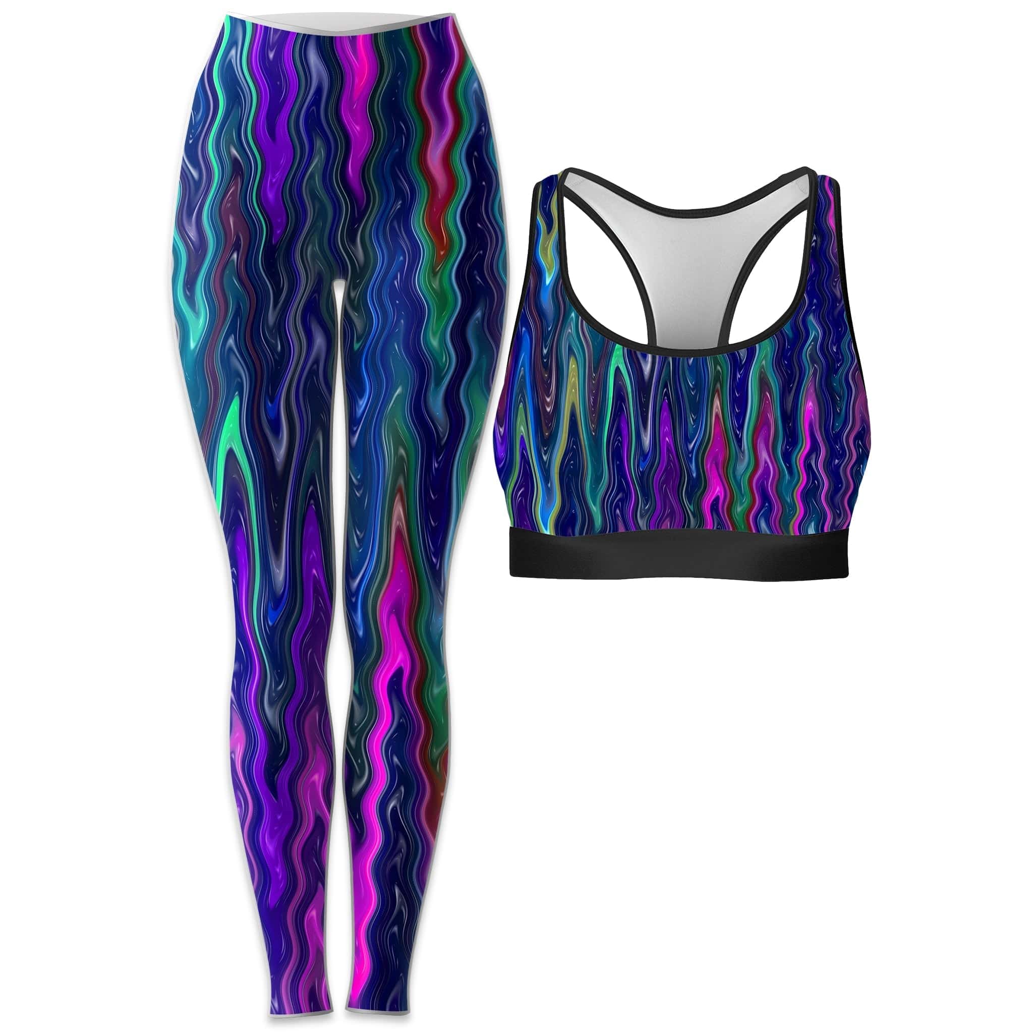 Cosmic Vibrations Rave Bra and Leggings Combo