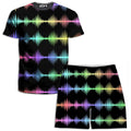 Equalizer Sound Waves T-Shirt and Shorts Combo