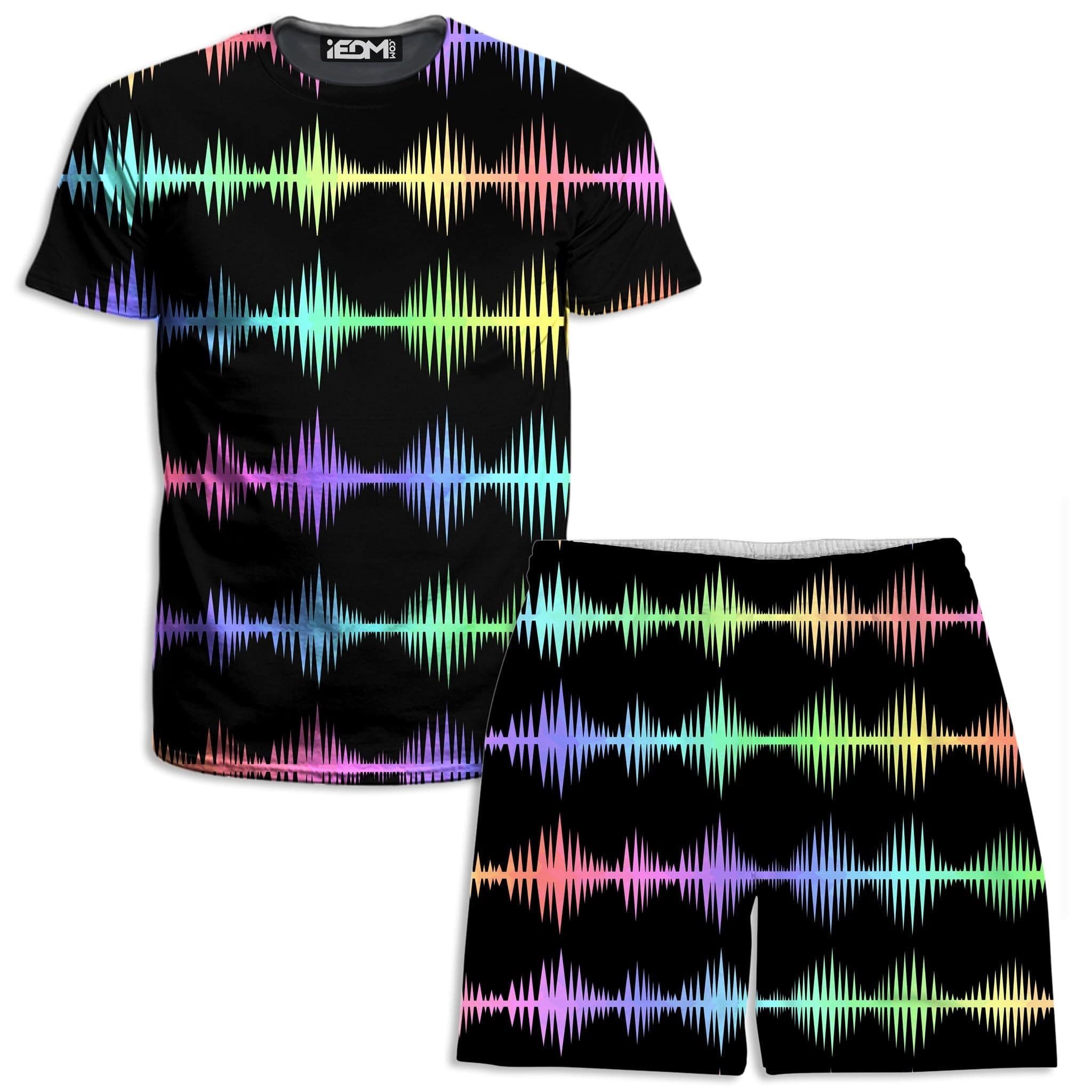 Equalizer Sound Waves T-Shirt and Shorts Combo