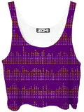 Gold Equalizer Beats Crop Top