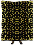 Gold Mod Glam Plush Blanket