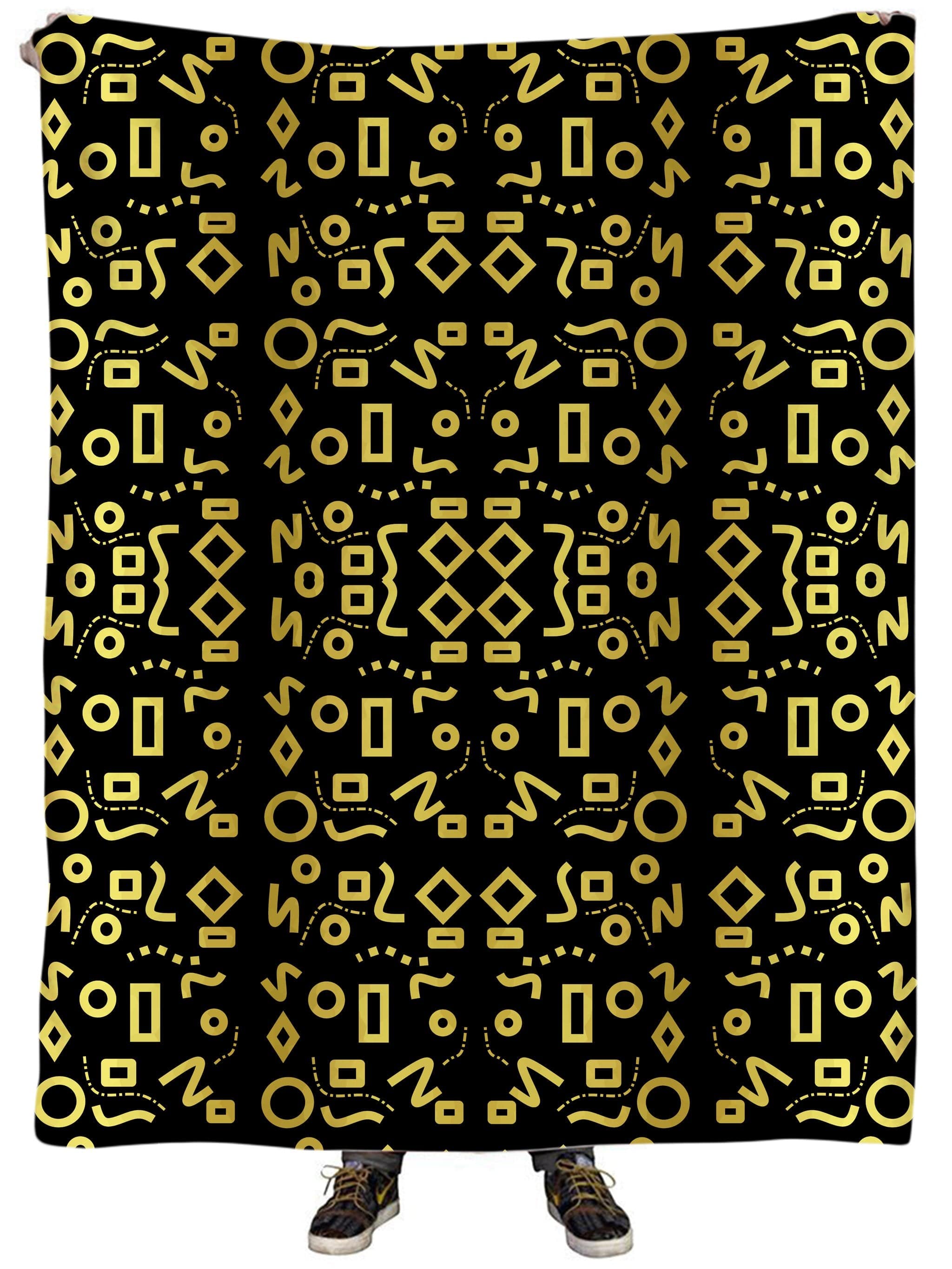 Gold Mod Glam Plush Blanket