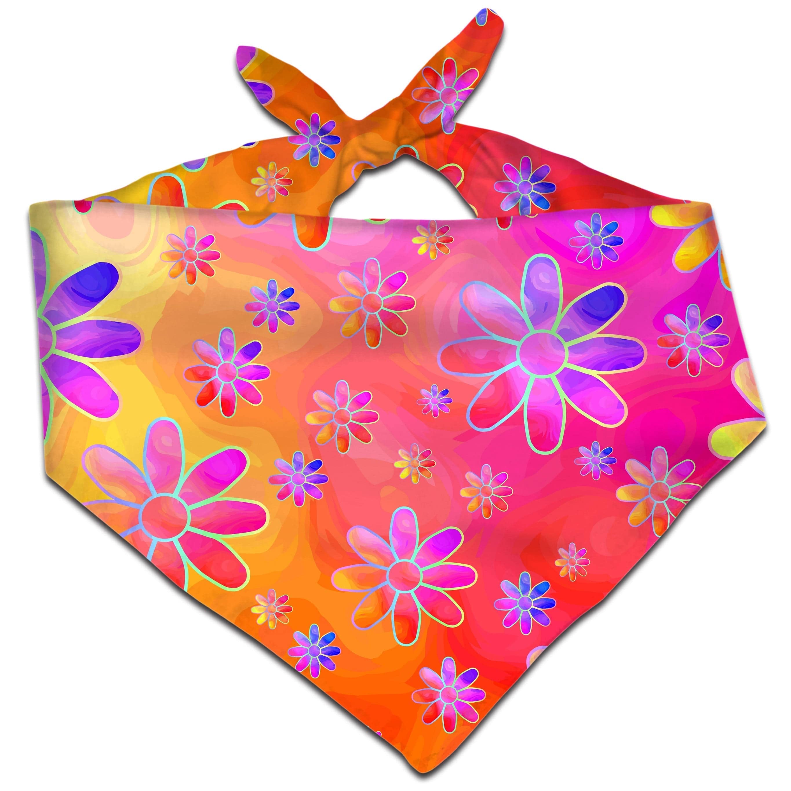 Hippie Trippy Flowers Bandana