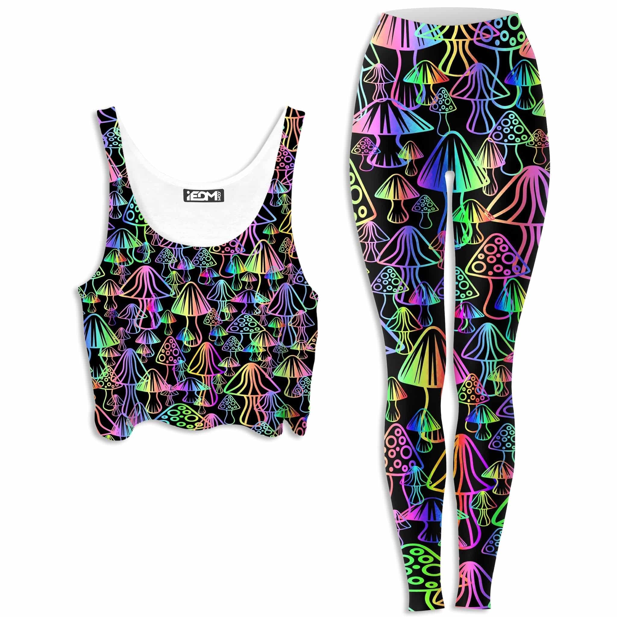 Magic Mushrooms Crop Top and Leggings Combo