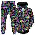Magic Mushrooms Hoodie and Joggers Combo