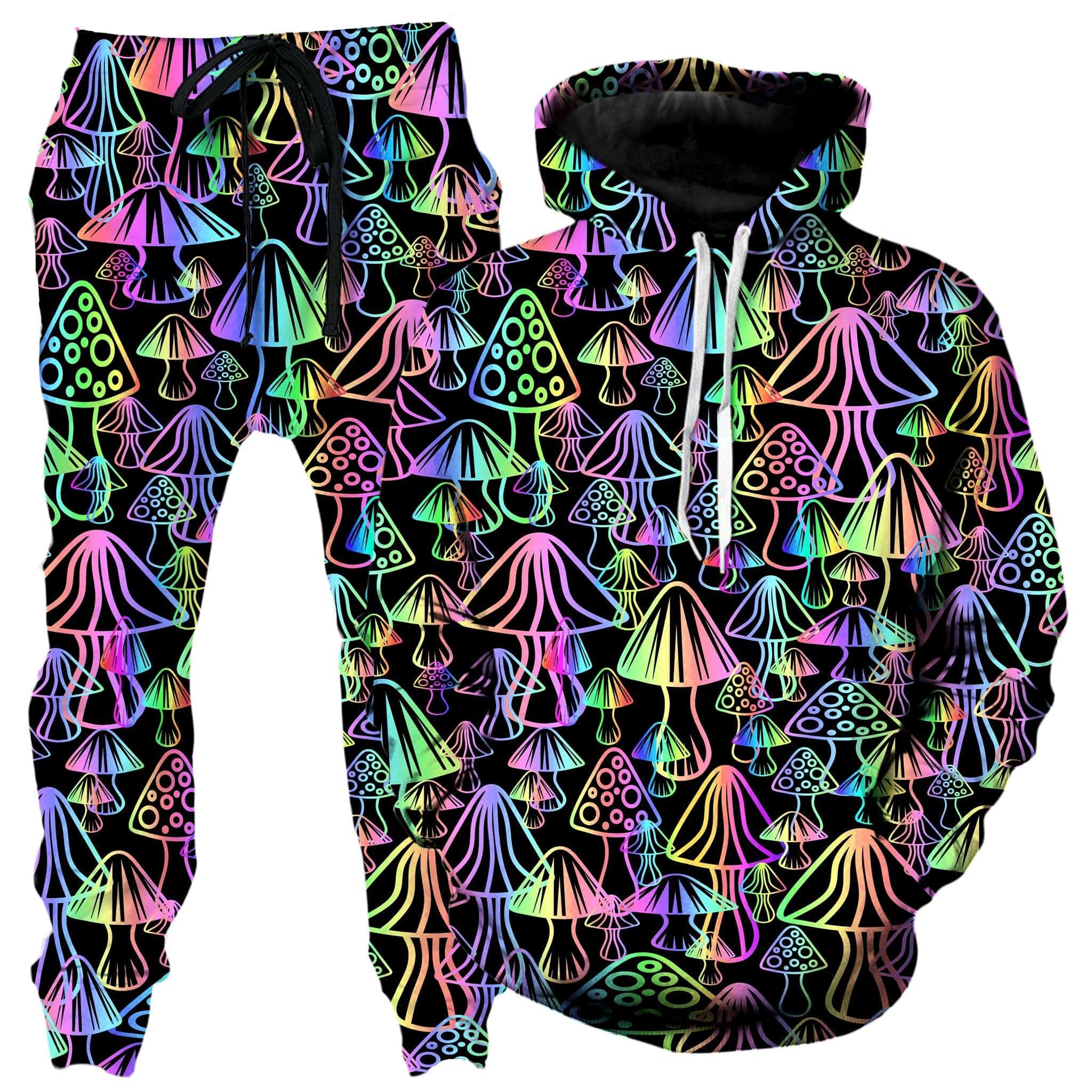 Magic Mushrooms Hoodie and Joggers Combo