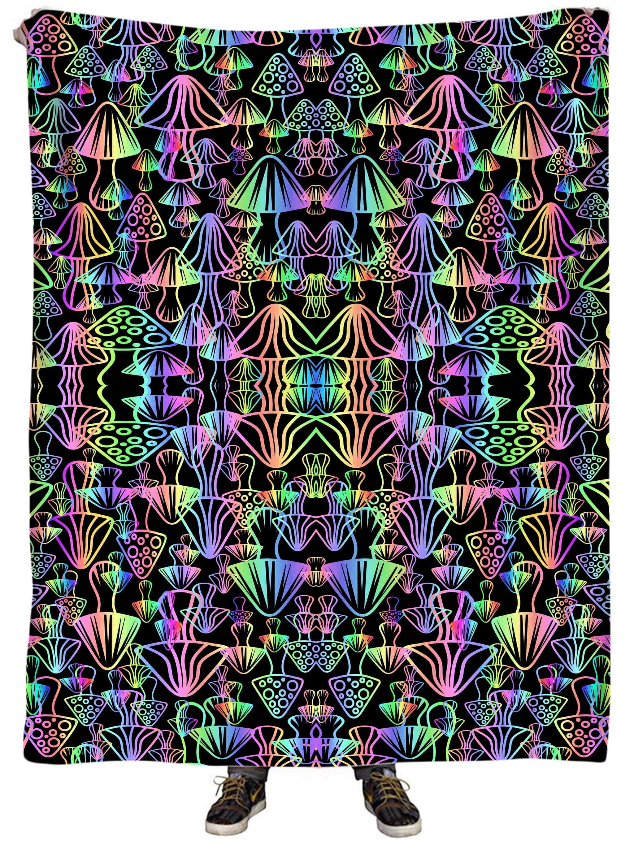 Magic Mushrooms Plush Blanket