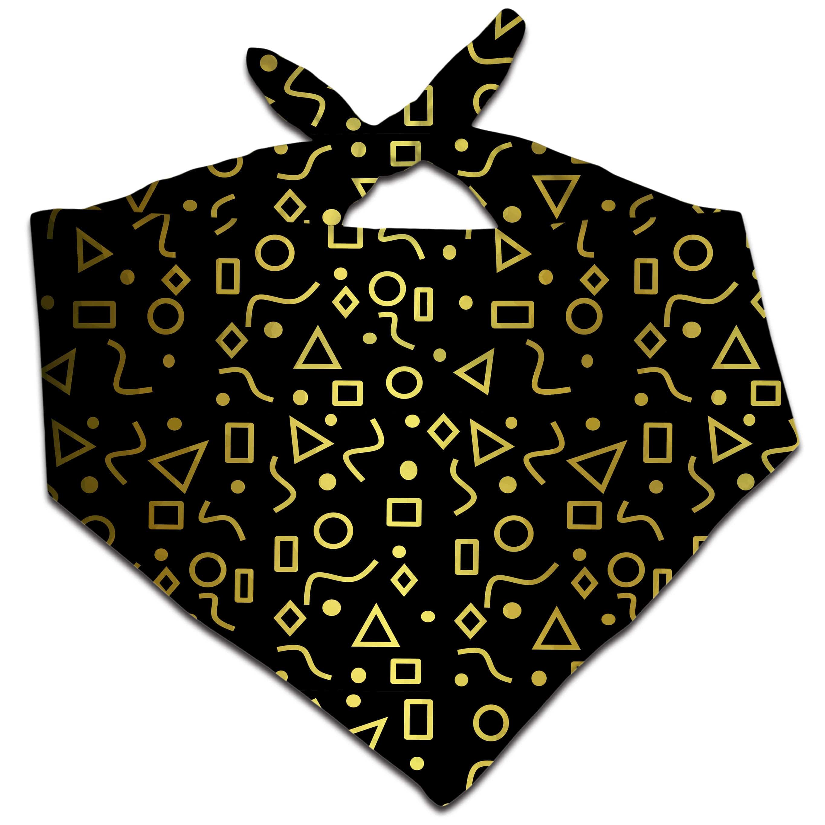 Mod Gold Shapes Bandana