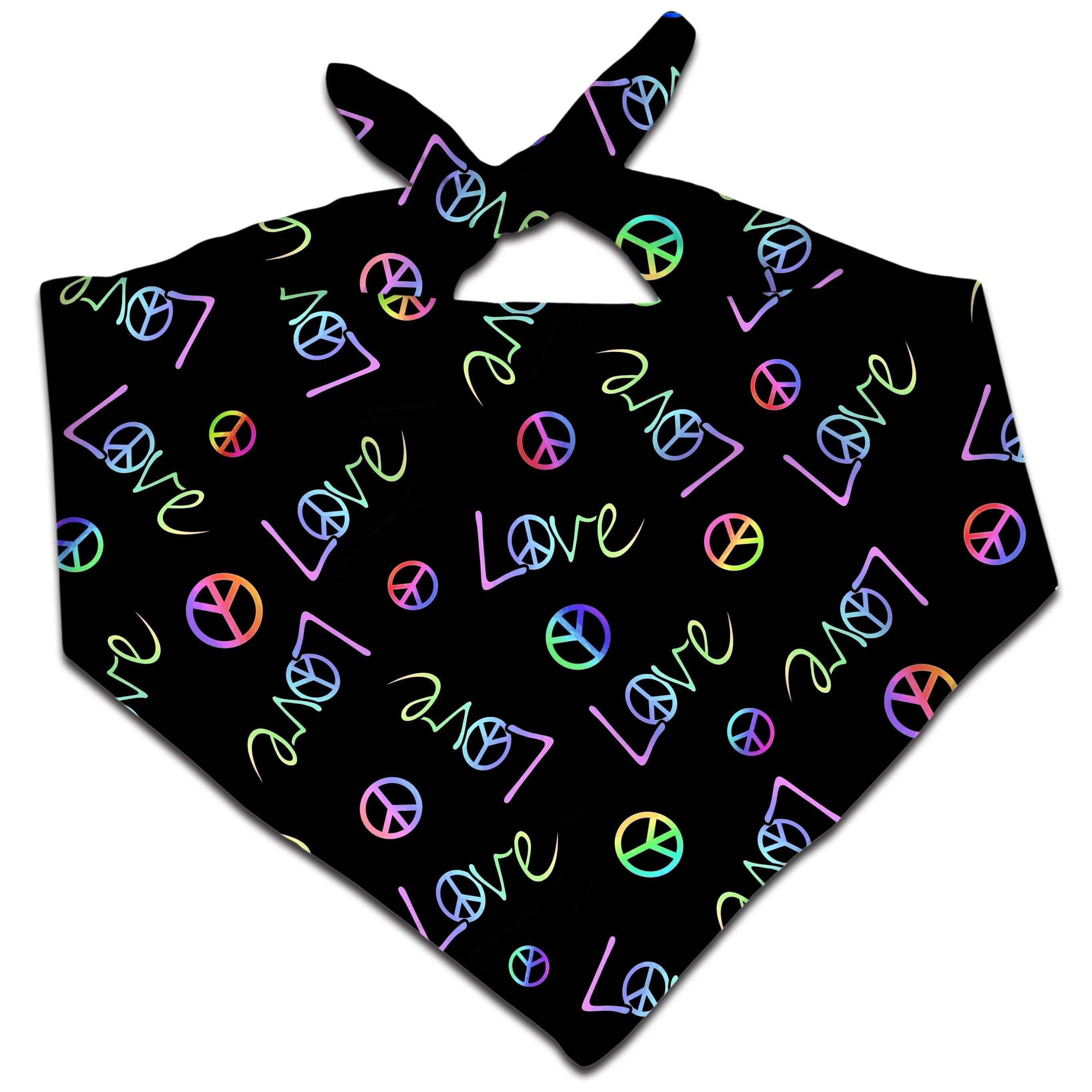 Peace and Love Bandana