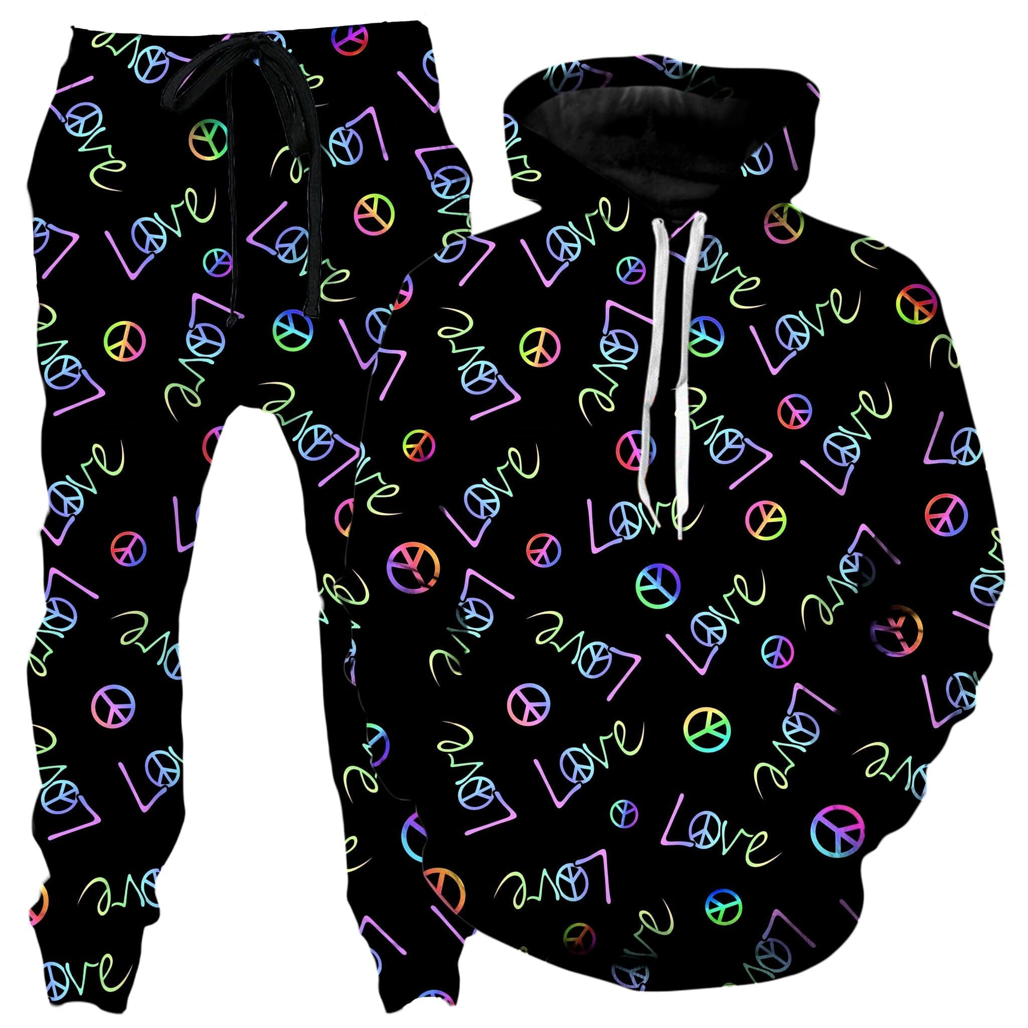 Peace and Love Hoodie and Joggers Combo
