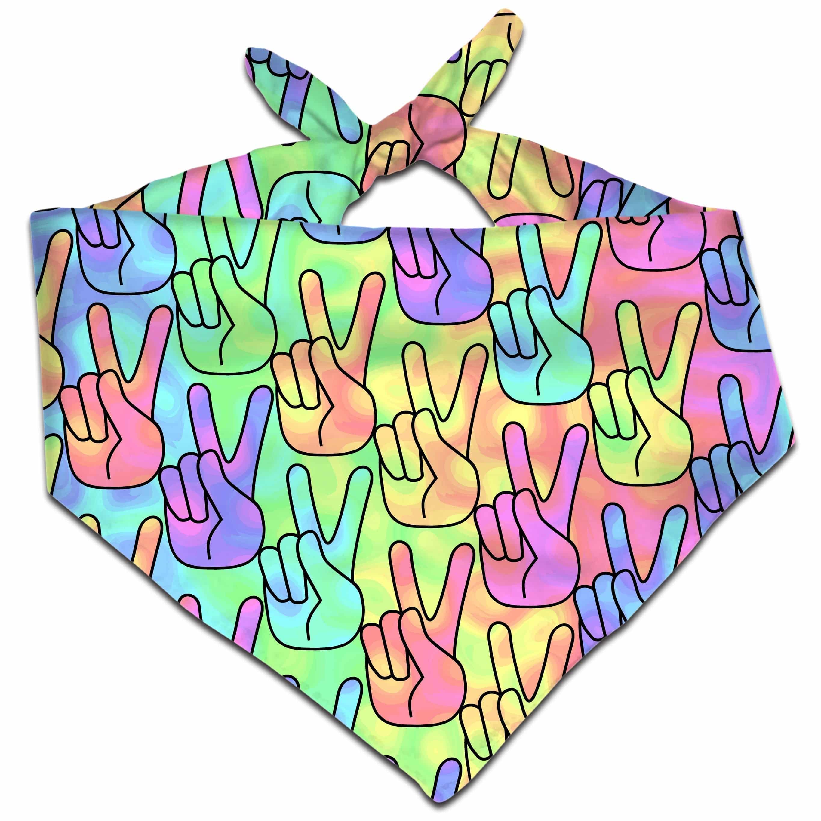 Trippy Peace Signs Bandana