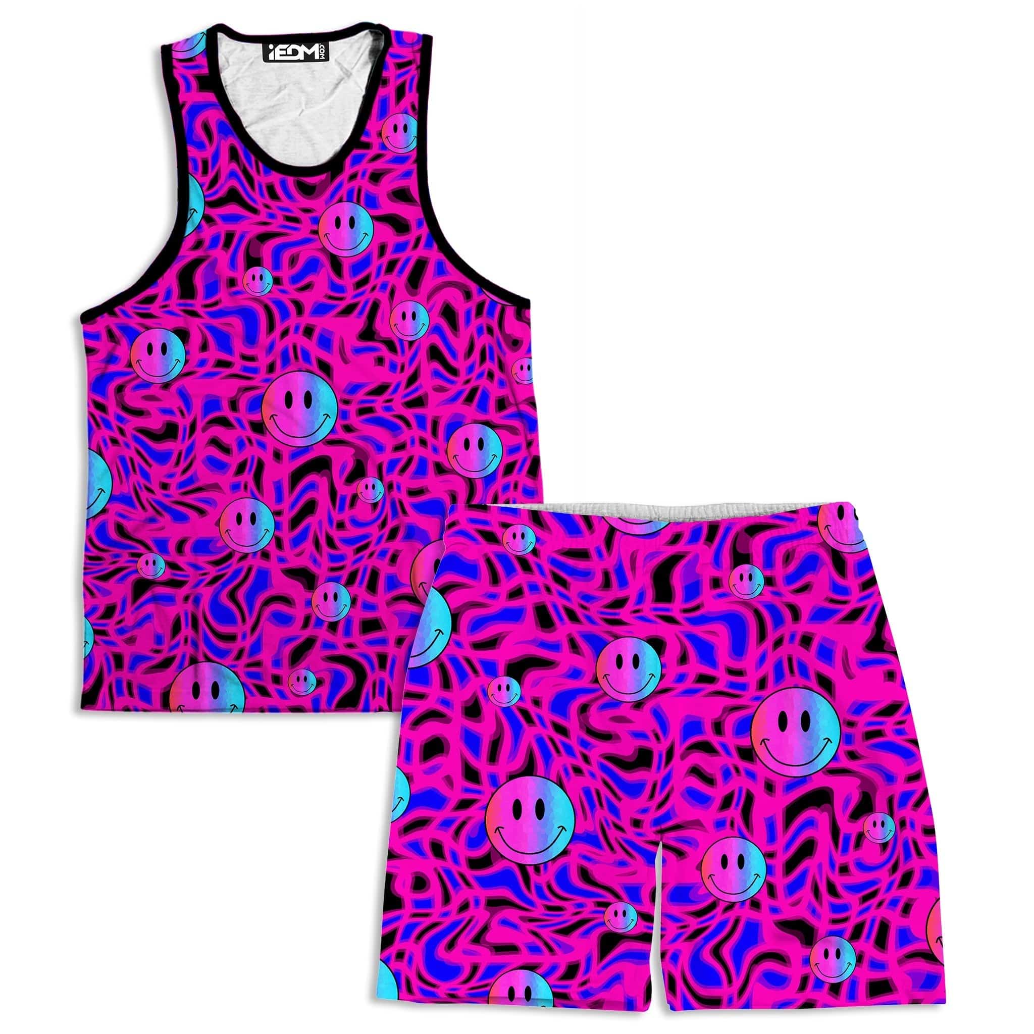 Trippy Smiles Tank and Shorts Combo