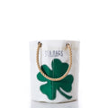 Four Leaf Clover Beverage Bucket Bag Handmade in Maine from Recycled Sails