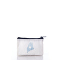 Navy State of Maine Everyday Carry Mini Pouch Handmade in Maine from Recycled Sails