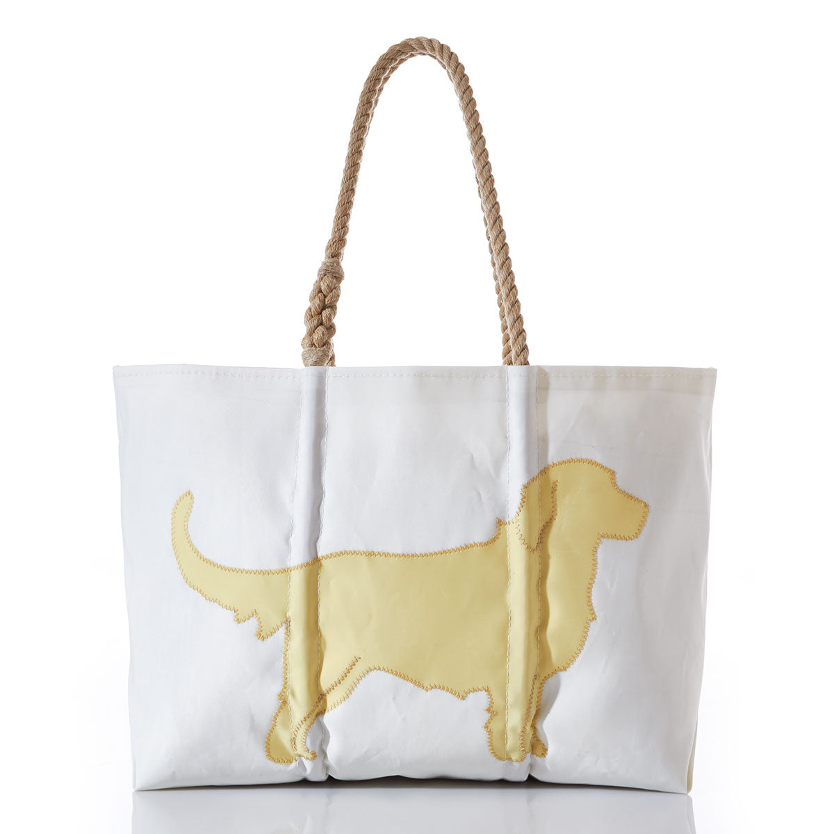 Golden Retriever Large Tote Handmade in Maine from Recycled Sails
