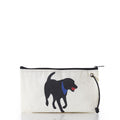 Black Lab Large Wristlet Handmade in Maine from Recycled Sails