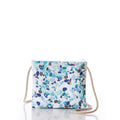 Sea Glass Print Slim Crossbody Handmade in Maine from Recycled Sails