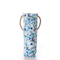Sea Glass Print Wine Bag Handmade in Maine from Recycled Sails