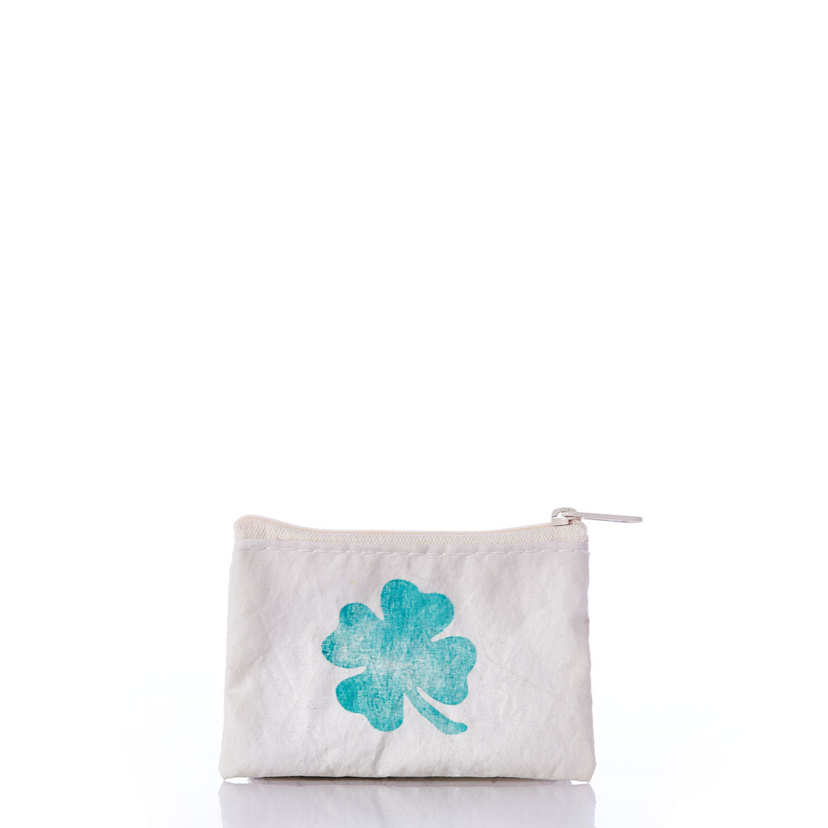 Lucky Clover Everyday Carry Mini Pouch Handmade in Maine from Recycled Sails