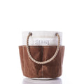 All Purpose Tan Tool Bucket Bag Handmade in Maine from Recycled Sails