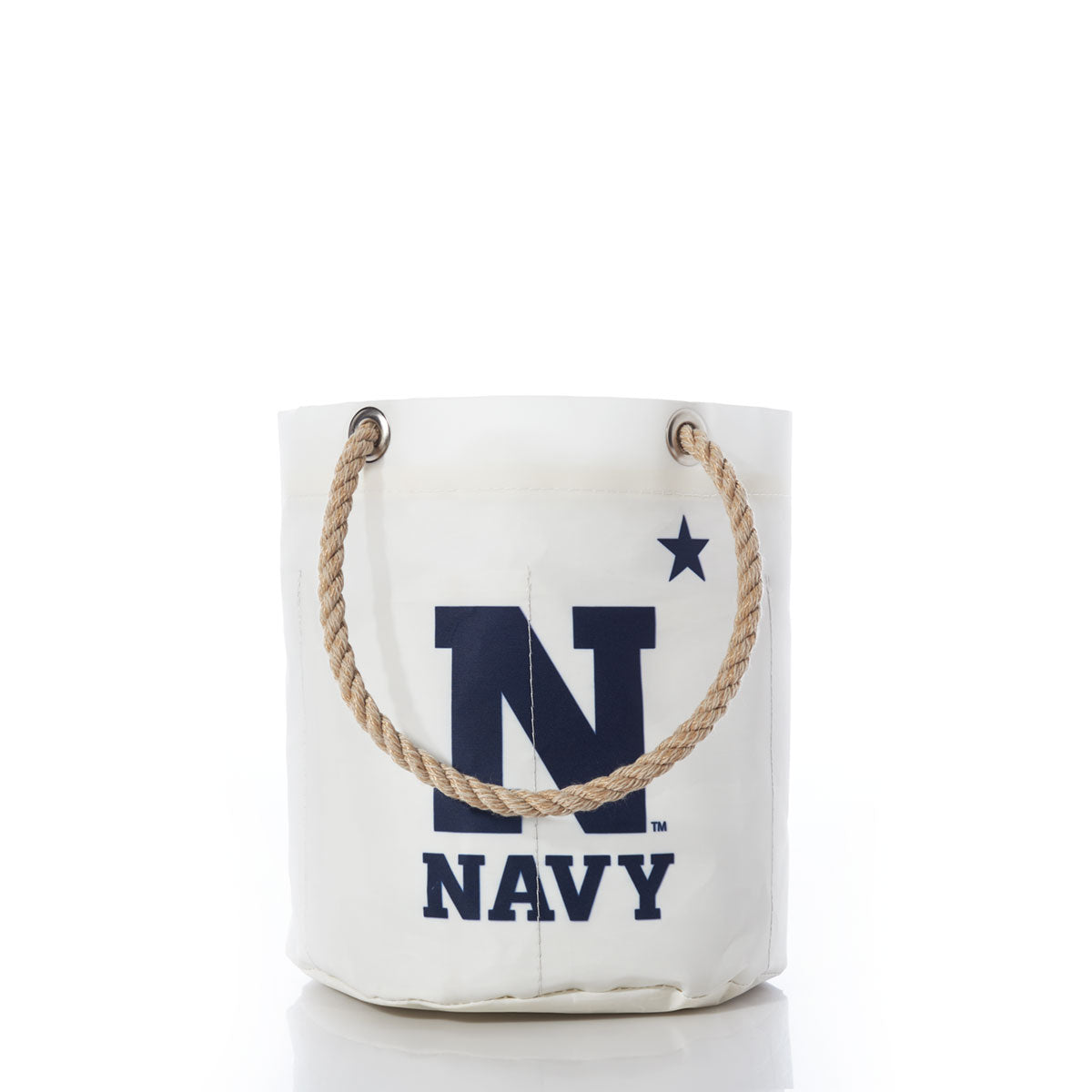 US Naval Academy Beverage Bucket Handmade in Maine from Recycled Sails