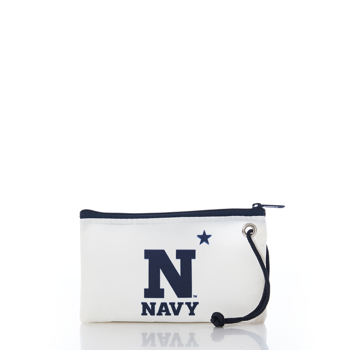 US Naval Academy Wristlet Handmade in Maine from Recycled Sails