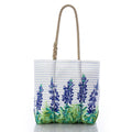 Lupine Sailor Stripe Medium Tote Handmade in Maine from Recycled Sails