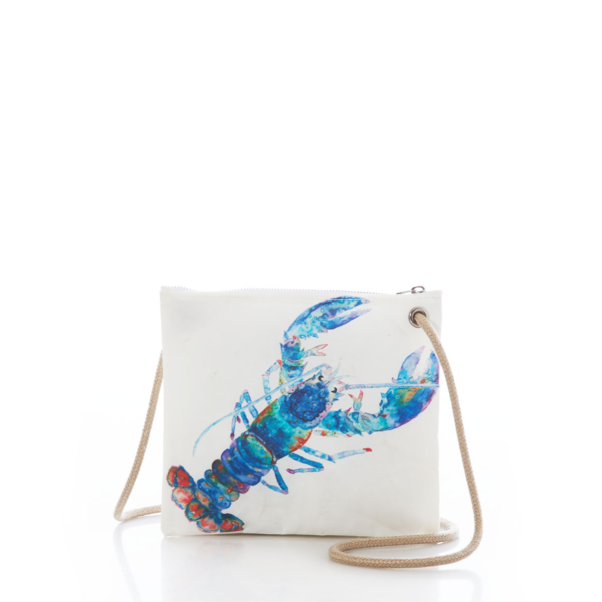 Multicolor Lobster Slim Crossbody Handmade in Maine from Recycled Sails