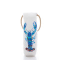 Multicolor Lobster Wine Bag Handmade in Maine from Recycled Sails
