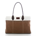 Tan Chebeague Large Travel Tote Handmade in Maine from Recycled Sails