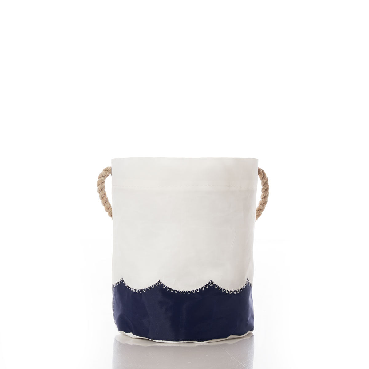 Wavy Seas Bucket Bag Handmade in Maine from Recycled Sails