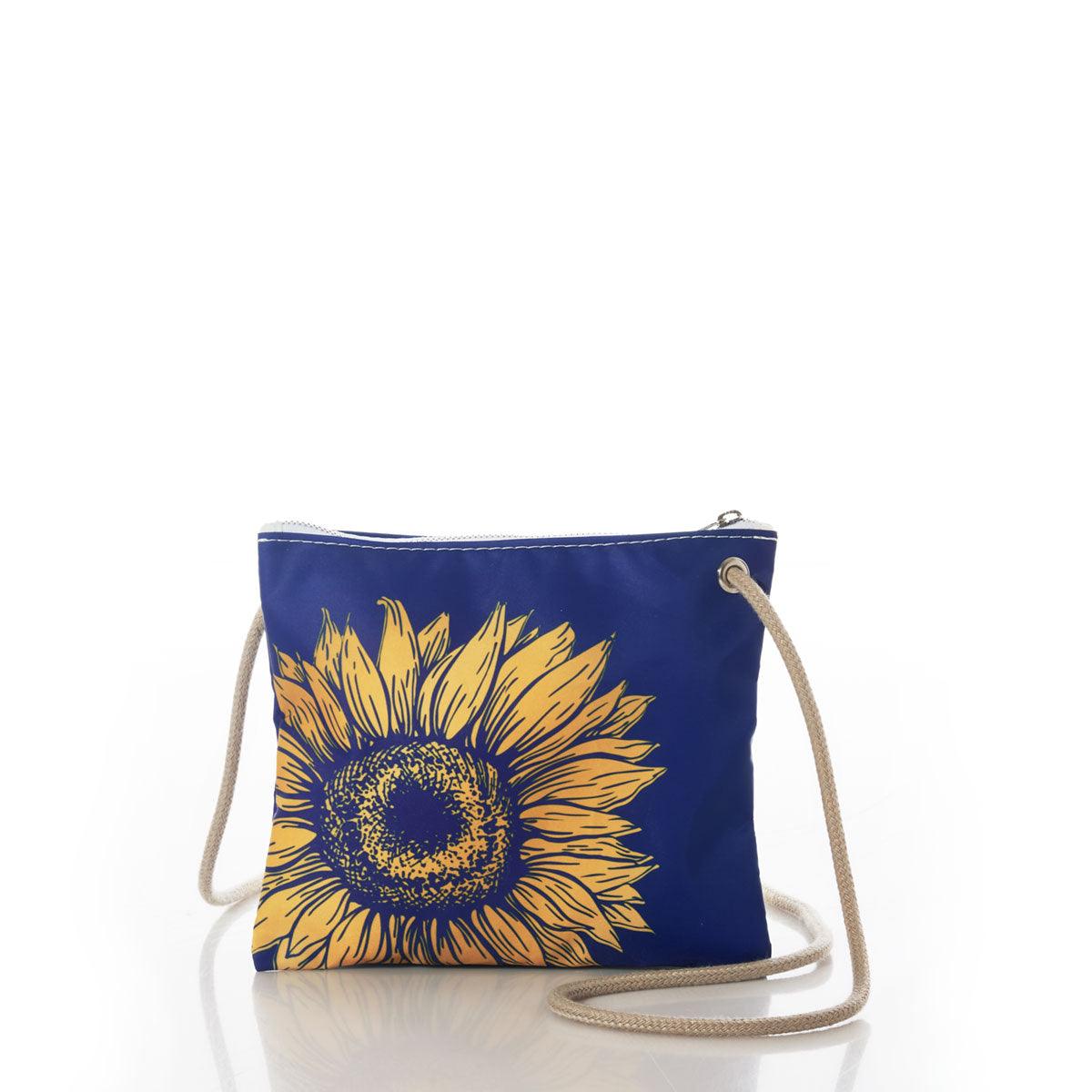 Sunflower Slim Crossbody Handmade in Maine from Recycled Sails