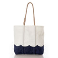 Wavy Seas Medium Tote Handmade in Maine from Recycled Sails
