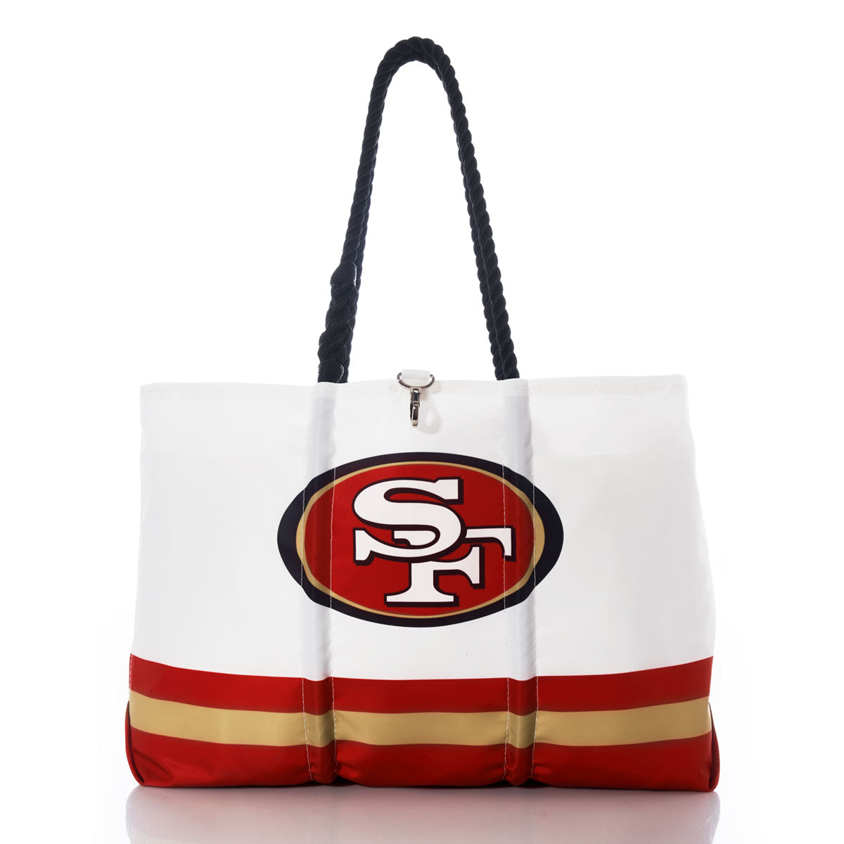 San Francisco 49ers Tailgate Tote Handmade in Maine from Recycled Sails