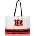 Cincinnati Bengals Tailgate Tote Handmade in Maine from Recycled Sails
