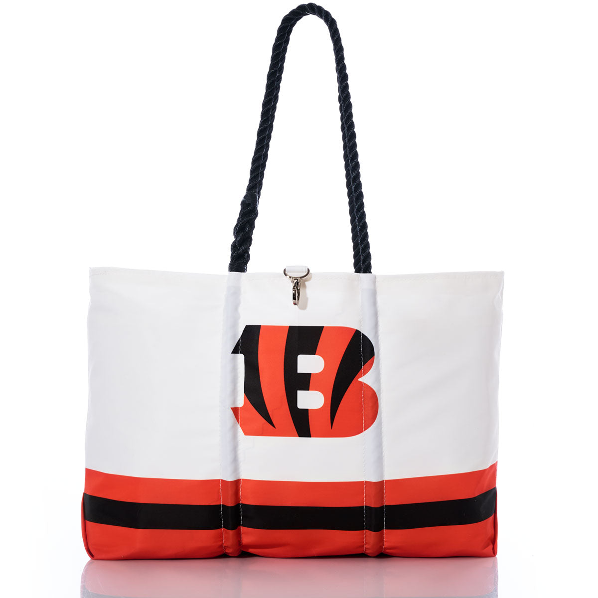 Cincinnati Bengals Tailgate Tote Handmade in Maine from Recycled Sails