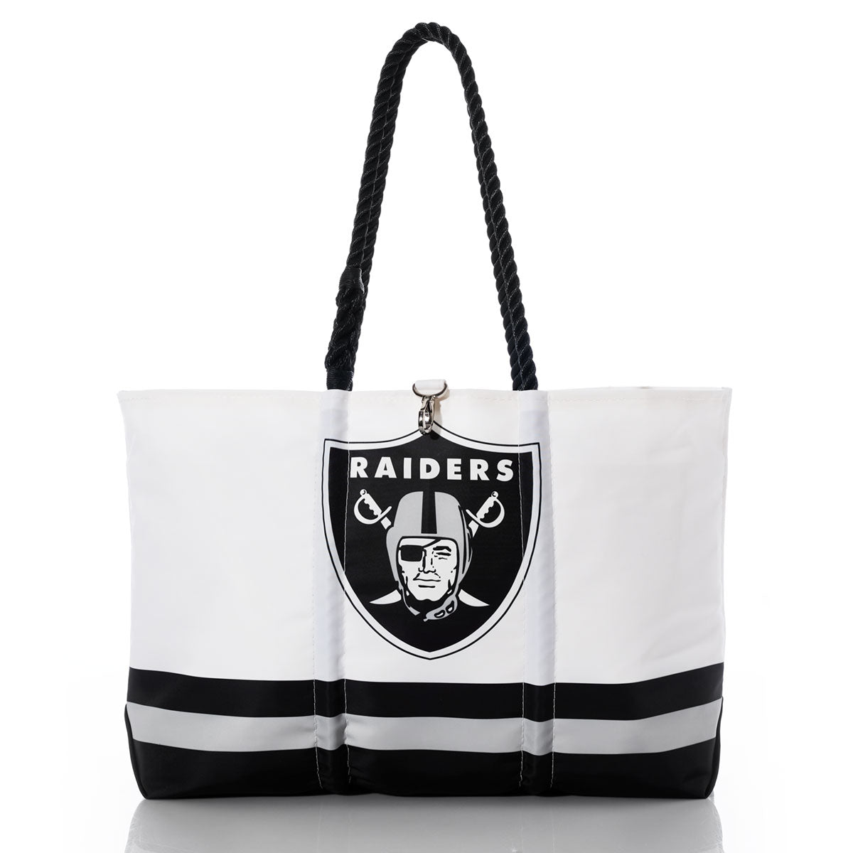 Las Vegas Raiders Tailgate Tote Handmade in Maine from Recycled Sails