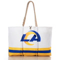 Los Angeles Rams Tailgate Tote Handmade in Maine from Recycled Sails