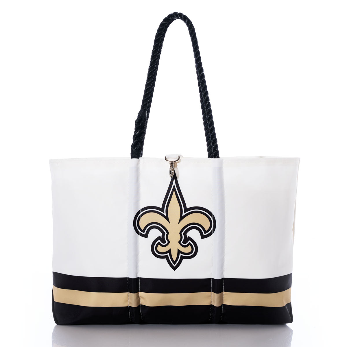 New Orleans Saints Tailgate Tote Handmade in Maine from Recycled Sails