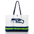 Seattle Seahawks Tailgate Tote Handmade in Maine from Recycled Sails