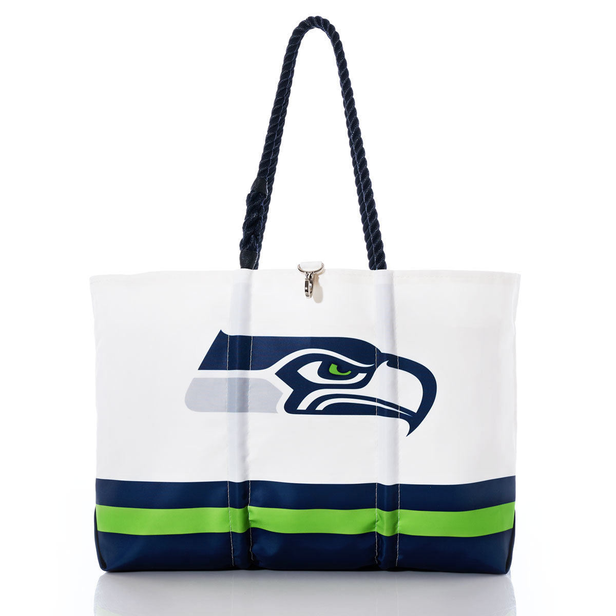 Seattle Seahawks Tailgate Tote Handmade in Maine from Recycled Sails