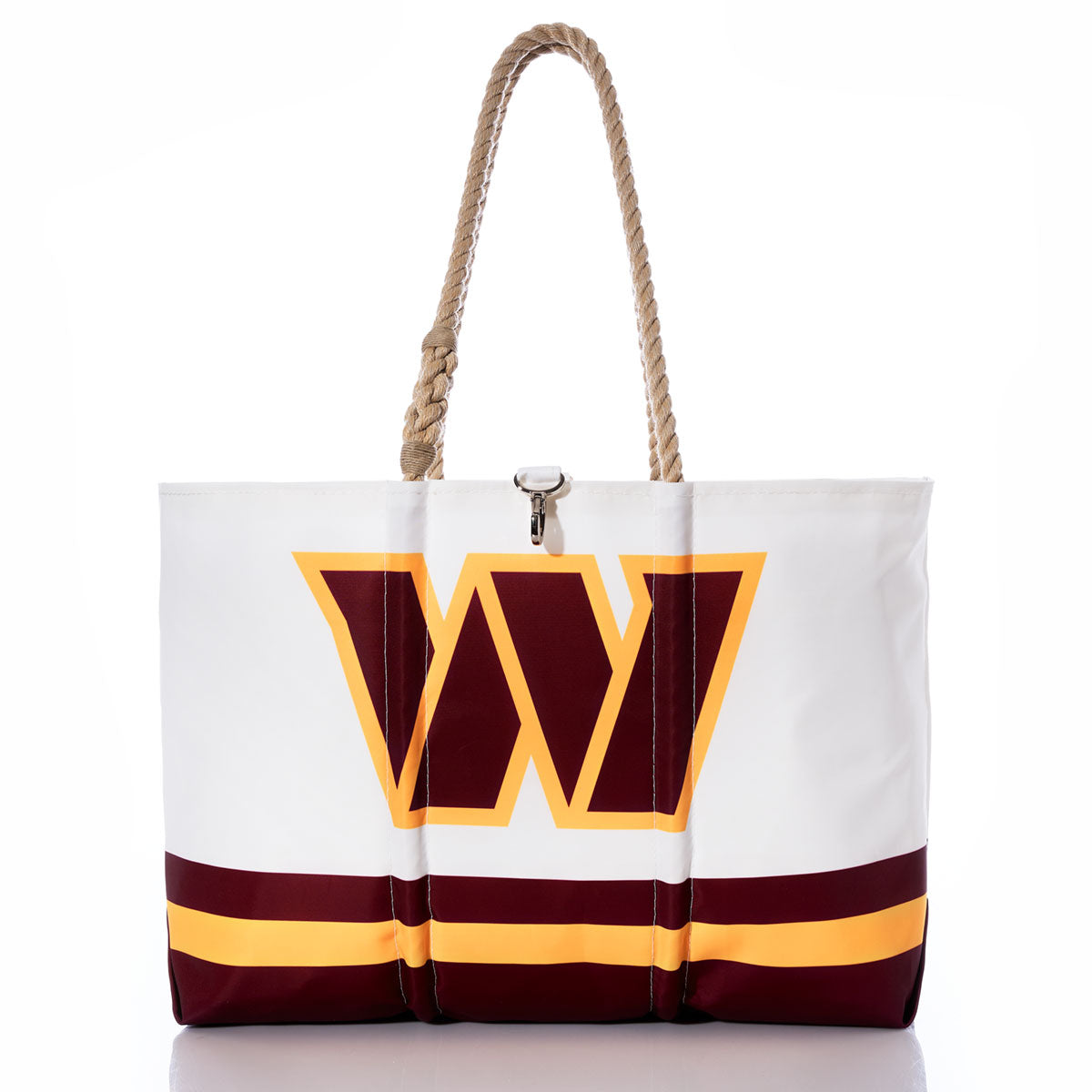 Washington Commanders Tailgate Tote Handmade in Maine from Recycled Sails