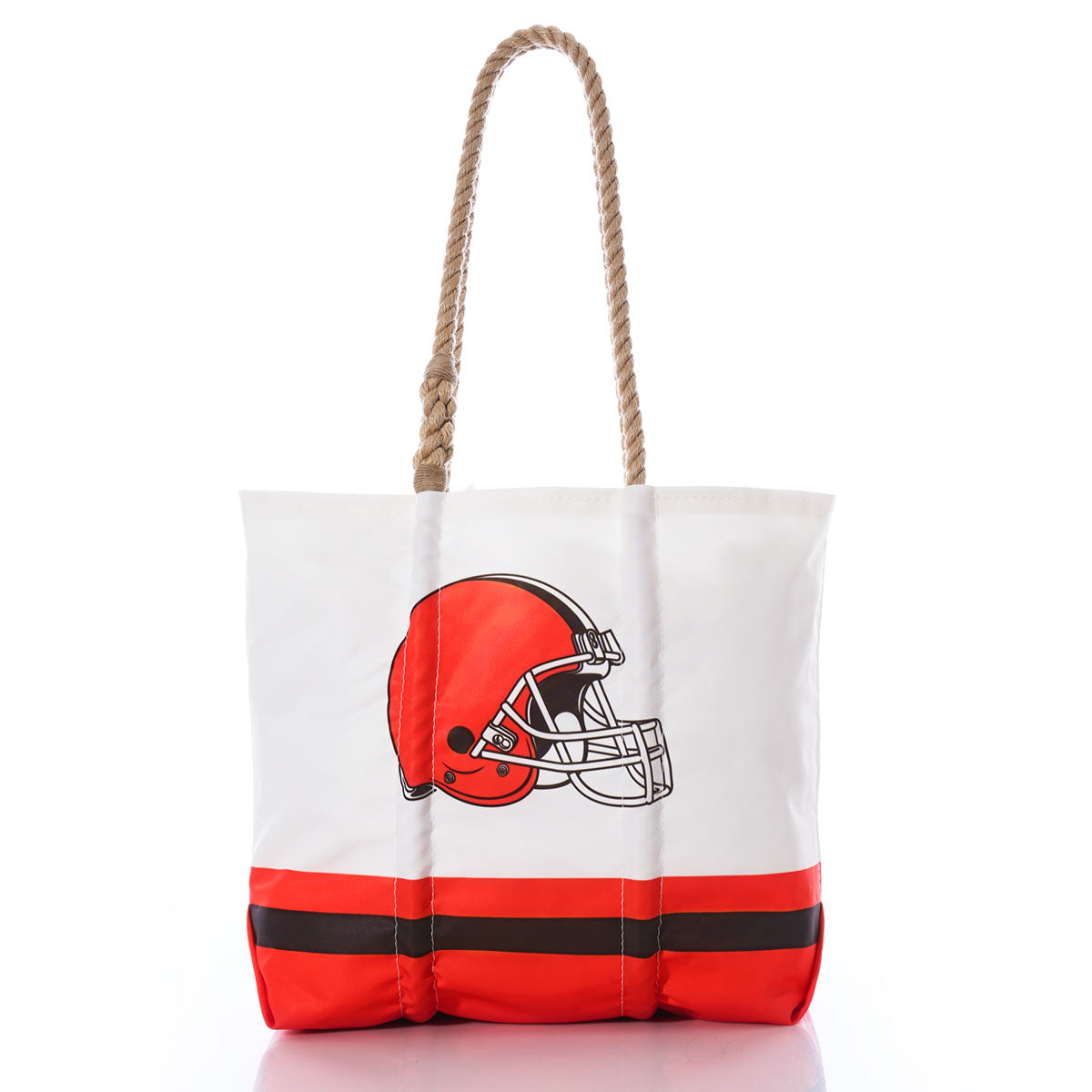 Cleveland Browns Medium Tote Handmade in Maine from Recycled Sails