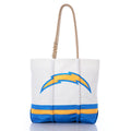 Los Angeles Chargers Medium Tote Handmade in Maine from Recycled Sails