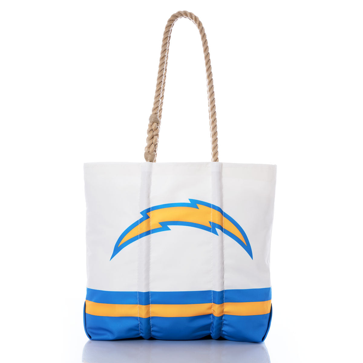 Los Angeles Chargers Medium Tote Handmade in Maine from Recycled Sails