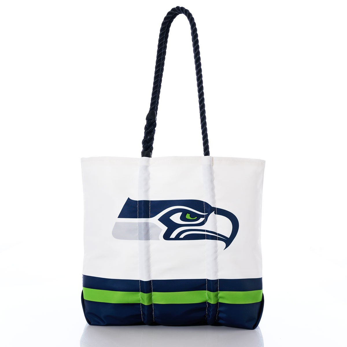 Seattle Seahawks Medium Tote Handmade in Maine from Recycled Sails