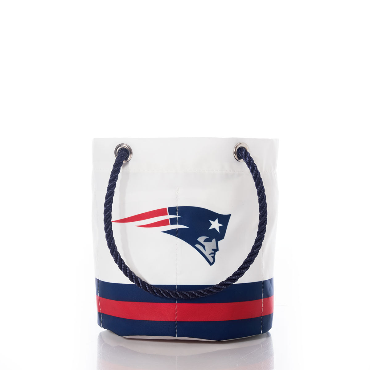 New England Patriots Beverage Bucket Handmade in Maine from Recycled Sails