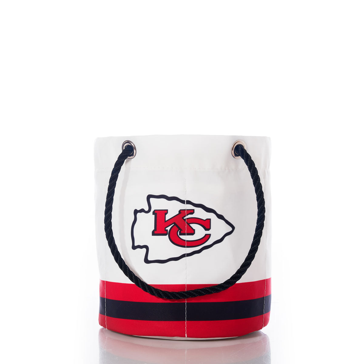 Kansas City Chiefs Beverage Bucket Handmade in Maine from Recycled Sails