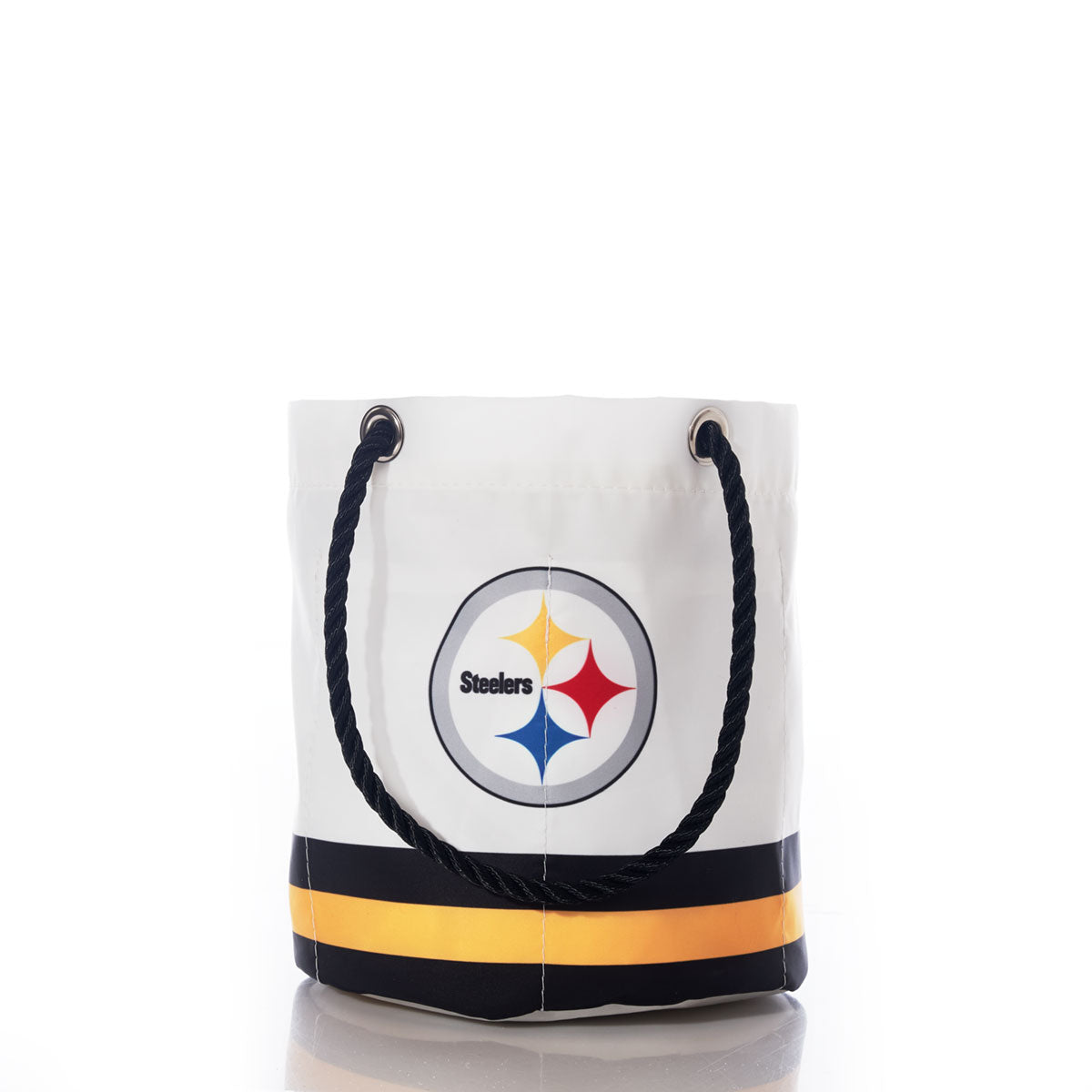 Pittsburgh Steelers Beverage Bucket Handmade in Maine from Recycled Sails